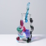 Unique Fulvio Bianconi Handled Vessel, 17